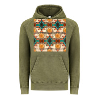 Vintage Olive native american aztec seamless pattern 1 Vintage Hoodie - BundleAndBundleShop
