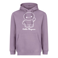 Lavender hello baymax Heavyweight Hoodie - DesigneFamous