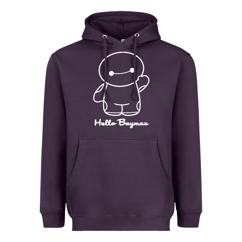 Hello Baymax Heavyweight Hoodie by DesigneFamous | Teevron