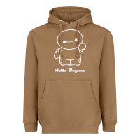 Toasted Coconut hello baymax Heavyweight Hoodie - DesigneFamous