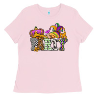Bubblegum Pink mardi gras  party olivia Ladies Tee - OliviaCreatesArt