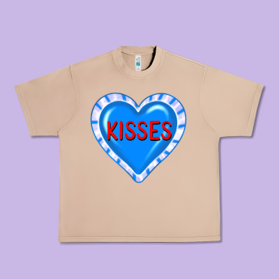 Valentine's Day Hearts Urban Heavy Tee Designed By Fadigitalartstudio