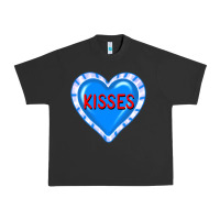 Pigment Black valentine's day hearts Urban Heavy Tee - FaDigitalArtStudio