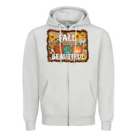 Dove Grey fall is proof that change is beautiful Zipper Hoodie - AdoDesignShop