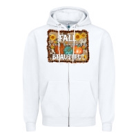 White fall is proof that change is beautiful Zipper Hoodie - AdoDesignShop