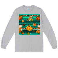 Moon Dust autumn seamless pattern Long Sleeve Tee - BundleAndBundleShop