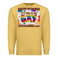 Antique Gold it's okay to say gay tumbler Premium Sweatshirt - JahusDesignShop