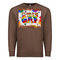 Chestnut it's okay to say gay tumbler Premium Sweatshirt - JahusDesignShop