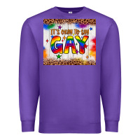 Purple it's okay to say gay tumbler Premium Sweatshirt - JahusDesignShop