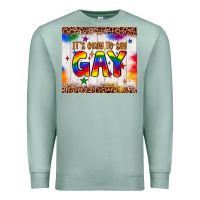 Seafoam it's okay to say gay tumbler Premium Sweatshirt - JahusDesignShop
