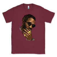 Burgundy Black man Classic Tee - HowdyJamesFarm