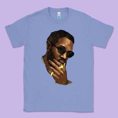 Black Man Classic Tee Designed By Howdyjamesfarm