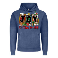 Vintage Denim Joy To The World Vintage Hoodie - FaDigitalArtStudio