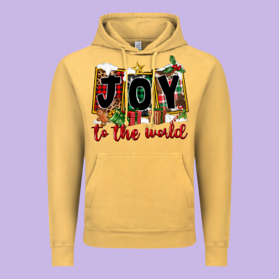 Joy To The World Vintage Hoodie Designed By Fadigitalartstudio