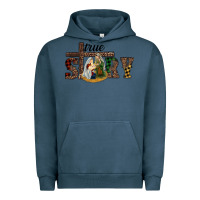 Pigment Midnight Navy true story holy family Urban Hoodie - RanaPortraitStore