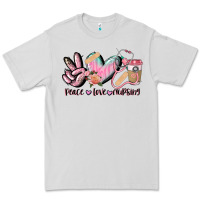 Dove Grey peace love nursing Premium Tee - CowGirlArtShop