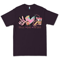 Plum peace love nursing Premium Tee - CowGirlArtShop