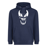 Navy venom classic Heavyweight Hoodie - DesigneFamous