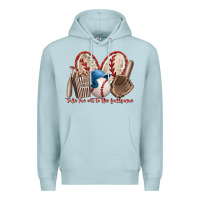 Blue Mist take me out to the ballgame Premium Hoodie - RacoonDesign