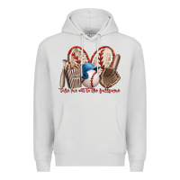 Dove Grey take me out to the ballgame Premium Hoodie - RacoonDesign