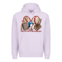 Lilac take me out to the ballgame Premium Hoodie - RacoonDesign