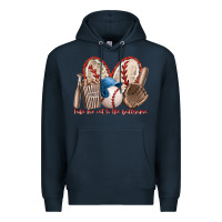 Navy take me out to the ballgame Premium Hoodie - RacoonDesign