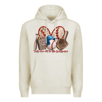 Oatmeal Heather take me out to the ballgame Premium Hoodie - RacoonDesign