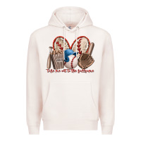 Pale Pink take me out to the ballgame Premium Hoodie - RacoonDesign