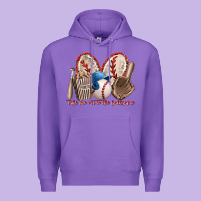 Take Me Out To The Ballgame Premium Hoodie Designed By Racoondesign