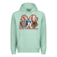 Seafoam take me out to the ballgame Premium Hoodie - RacoonDesign