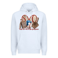 White take me out to the ballgame Premium Hoodie - RacoonDesign
