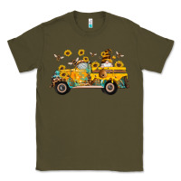 Army Green western bee gnomes truck sunflowers honeycomb beehive honey turquoise Classic Tee - Artiststas