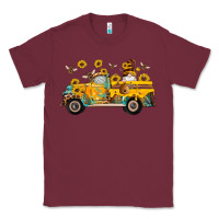 Burgundy western bee gnomes truck sunflowers honeycomb beehive honey turquoise Classic Tee - Artiststas