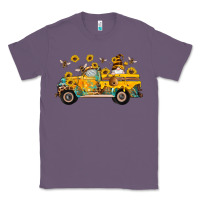 Lavender western bee gnomes truck sunflowers honeycomb beehive honey turquoise Classic Tee - Artiststas