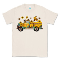 Natural western bee gnomes truck sunflowers honeycomb beehive honey turquoise Classic Tee - Artiststas