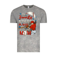 Cloud Rock My favorite baseball player calls me mom Vintage Tee - FaDigitalArtStudio