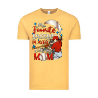 Vintage Mustard My favorite baseball player calls me mom Vintage Tee - FaDigitalArtStudio