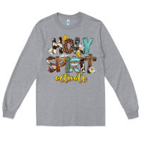 Heather Grey Holy Spirit Activate Long Sleeve Tee - FaDigitalArtStudio