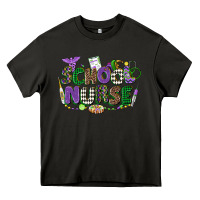 Asphalt school nurse mardi gras Heavy Core Tee - CowGirlArtShop