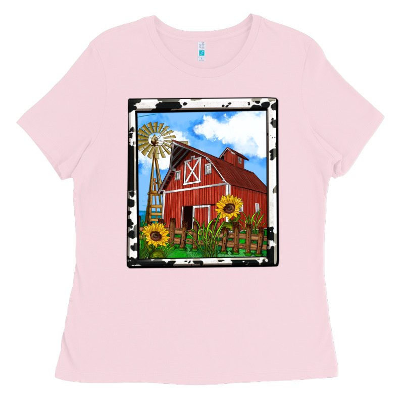 Rustic Western Barn Olivia Ladies Tee by OliviaCreatesArt | Teevron