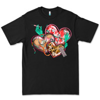 Black nurse hearts Premium Tee - CowGirlArtShop