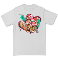 Dove Grey nurse hearts Premium Tee - CowGirlArtShop