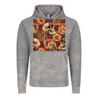 Cloud Rock western skull aztec seamless pattern Vintage Hoodie - BundleAndBundleShop