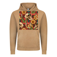 Vintage Camel western skull aztec seamless pattern Vintage Hoodie - BundleAndBundleShop