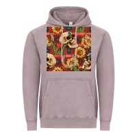Vintage Zinc western skull aztec seamless pattern Vintage Hoodie - BundleAndBundleShop
