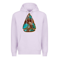 Lilac turquoise cowhide arrowhead Premium Hoodie - Jasminsmagicworld