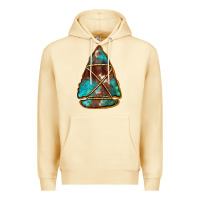 Pina Colada turquoise cowhide arrowhead Premium Hoodie - Jasminsmagicworld