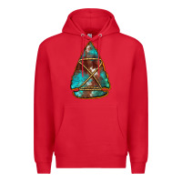 Red turquoise cowhide arrowhead Premium Hoodie - Jasminsmagicworld
