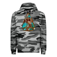 Slate Camo turquoise cowhide arrowhead Premium Hoodie - Jasminsmagicworld