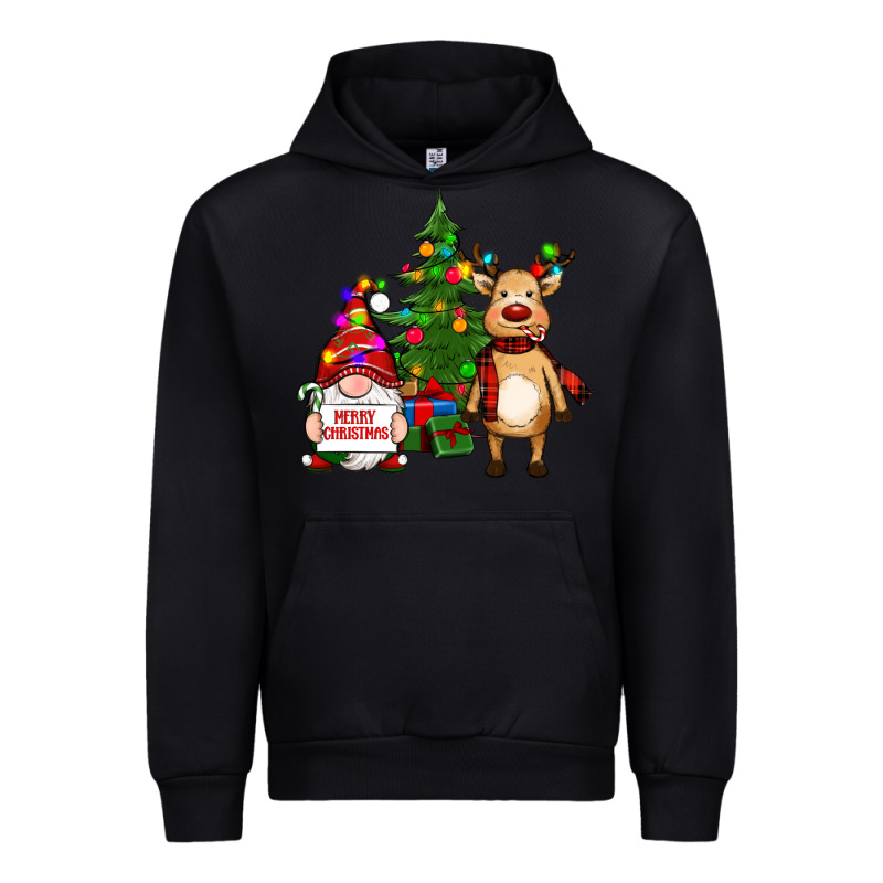 Merry Christmas Gnomes, Reindeer Urban Hoodie by RanaPortraitStore | Teevron